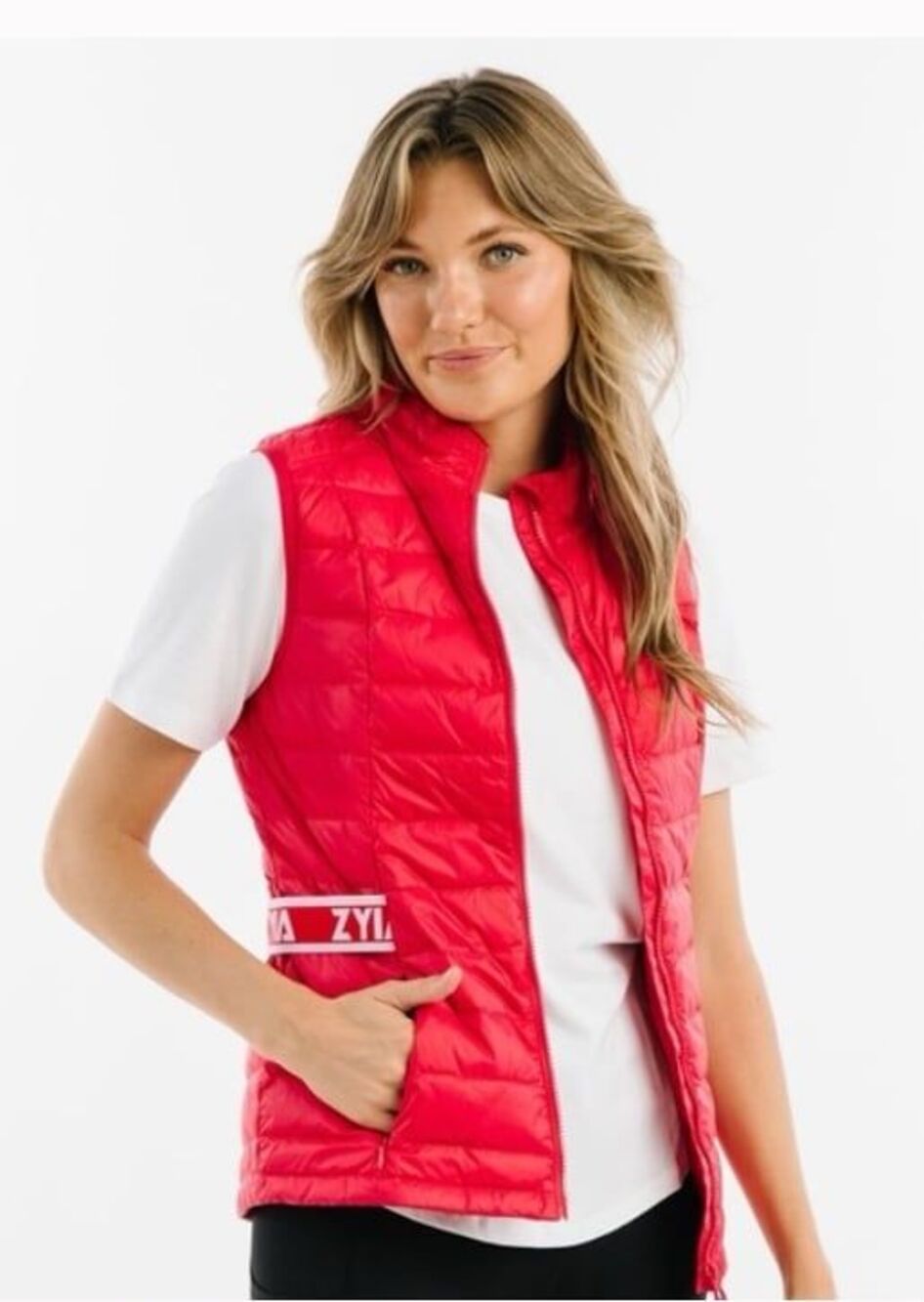 Zyia Active Red Alpine Down Puffer Vest Womens Plus 3XL NWT